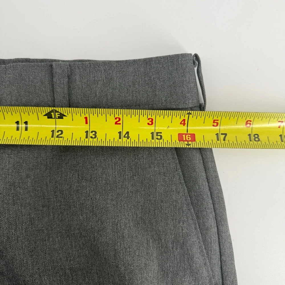 Levis Action Slacks Mens 33x30 Gray Vintage Polyester Straight Leg Dress Pants